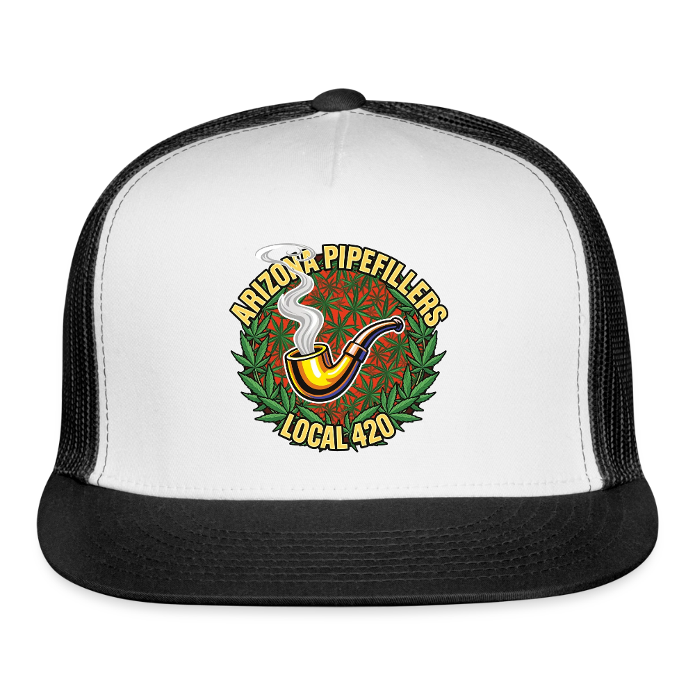ARIZONA PIPEFILLERS LOCAL 420 Trucker Hat - white/black