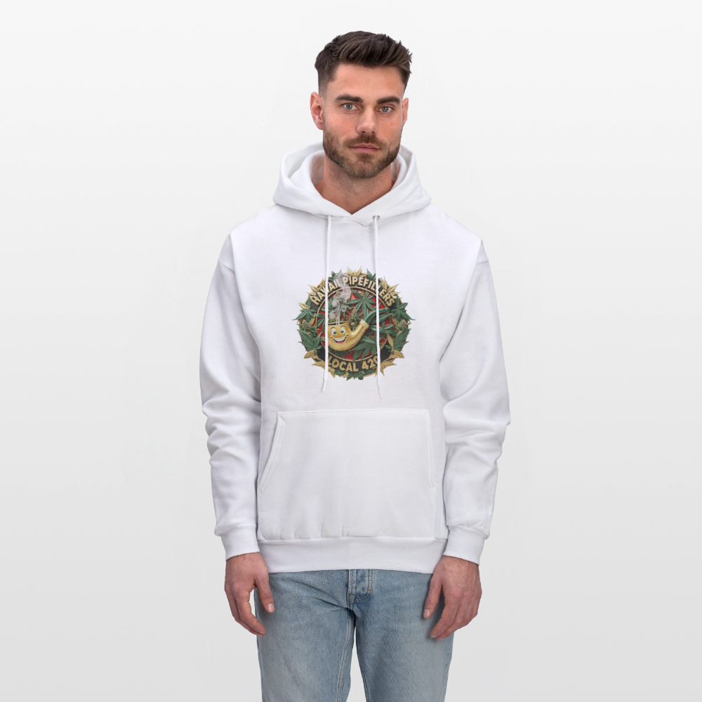 HAWAII PIPEFILLERS LOCAL 420 F/B DESIGN Men's Hoodie - white