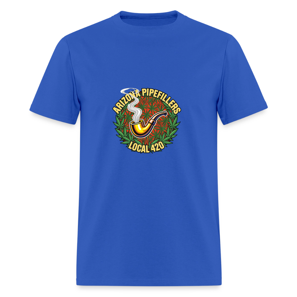 ARIZONA PIPEFILLERS LOCAL 420  F/B DESIGN Men's T-Shirt - royal blue
