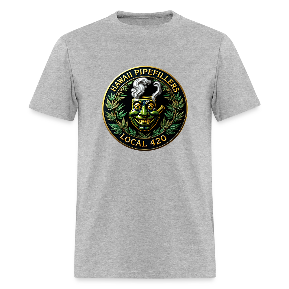 HAWAII PIPEFILLERS LOCAL 420 Men's T-Shirt - heather gray