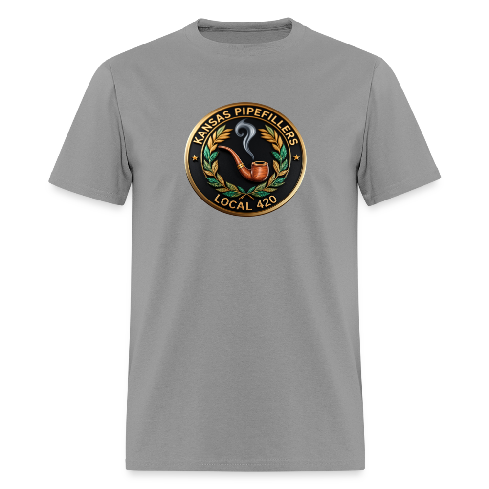 KANSAS PIPEFILLERS LOCAL 420 Men's T-Shirt - rock