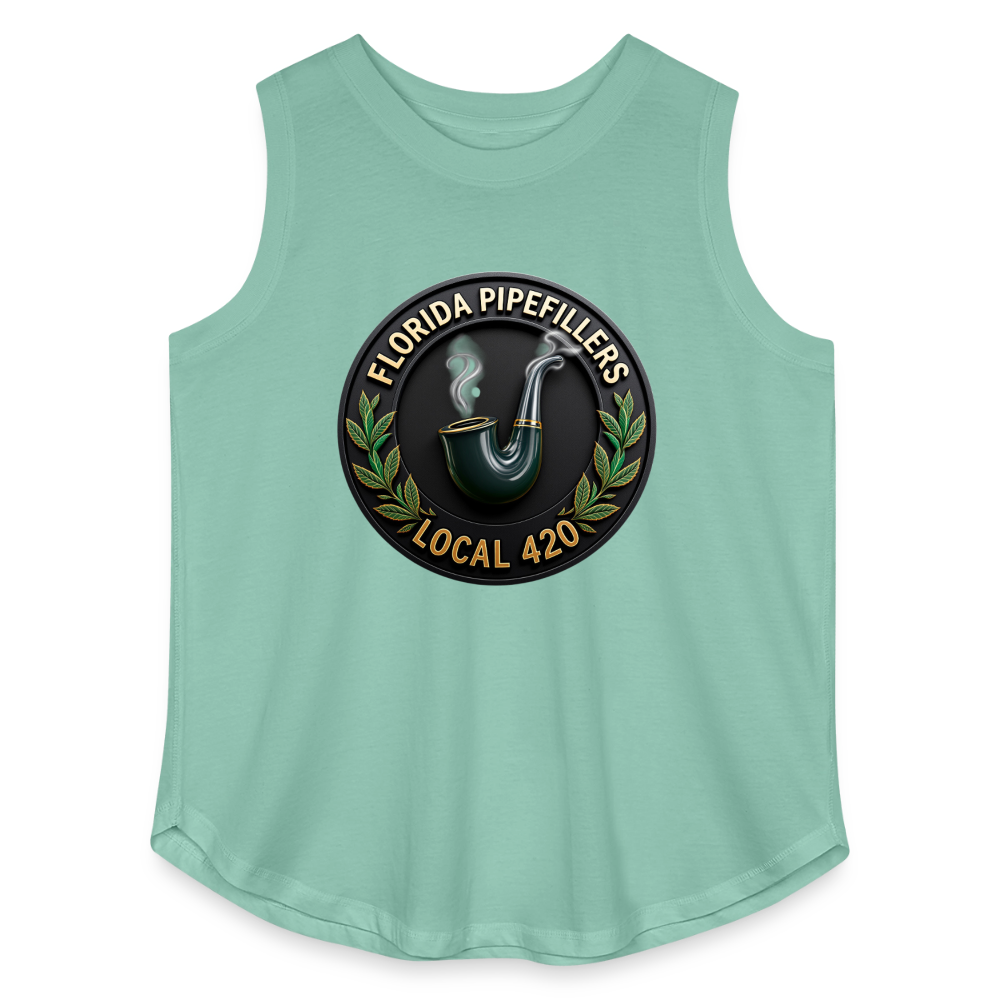 FLORIDA PIPEFILLERS LOCAL 420 F/B DESIGN Women's Curvy Relaxed Tank Top - saltwater