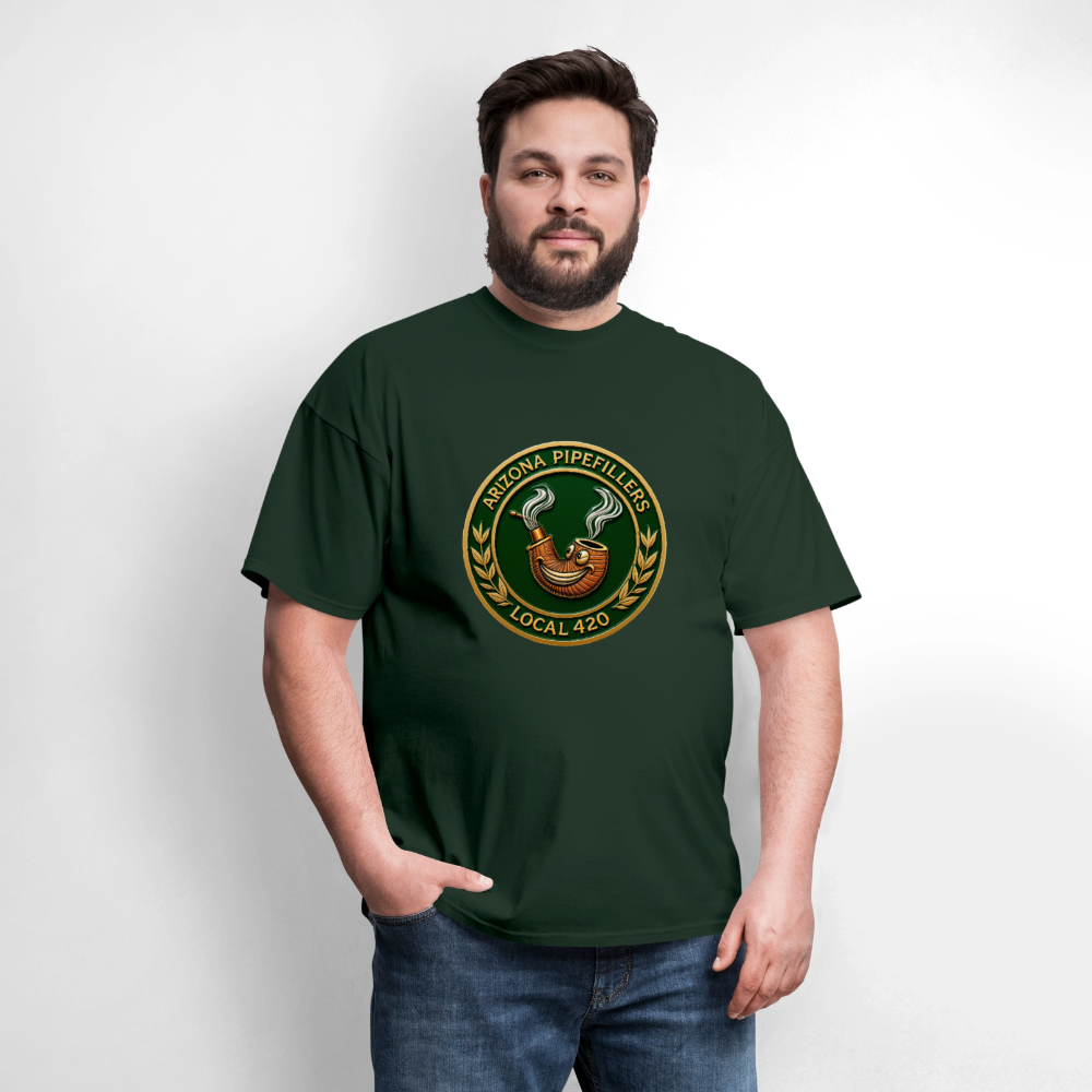 ARIZONIA PIPEFILLERS LOCAL 420 Men's T-Shirt - forest green