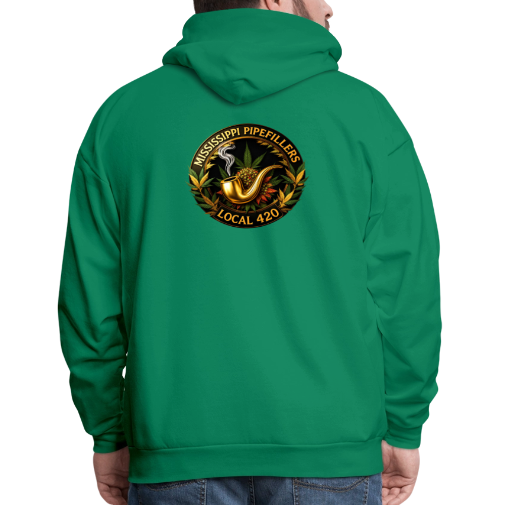 MISSISSIPPI PIPEFILLERS LOCAL 420 Men's Hoodie - kelly green
