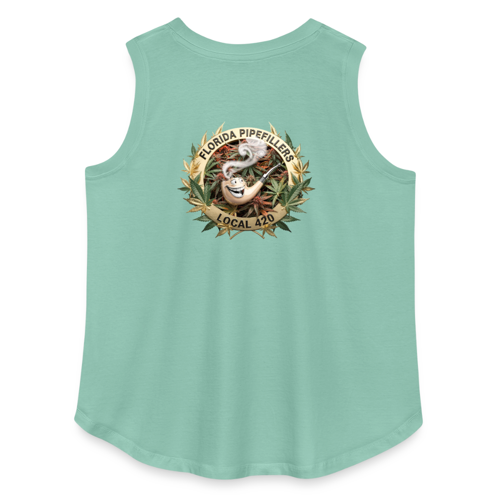 FLORIDA PIPEFILLERS LOCAL 420 F/B DESIGN Women's Curvy Relaxed Tank Top - saltwater