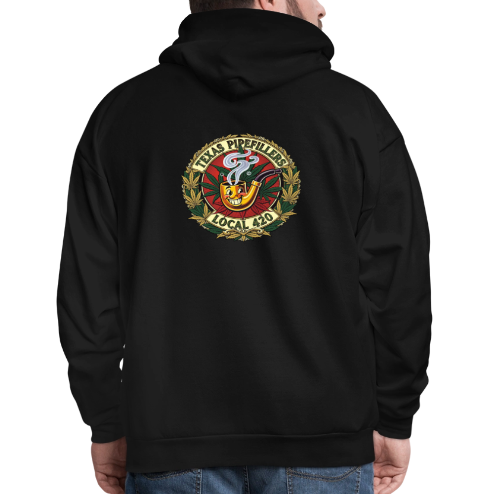 TEXAS PIPEFILLERS LOCAL 420 F.B DESIGN Men's Hoodie - black