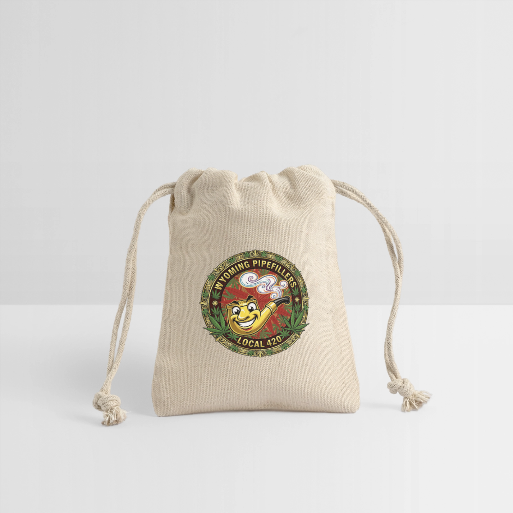 WYOMING PIPEFILLERS LOCAL 420 Reusable Gift Bag - Natural