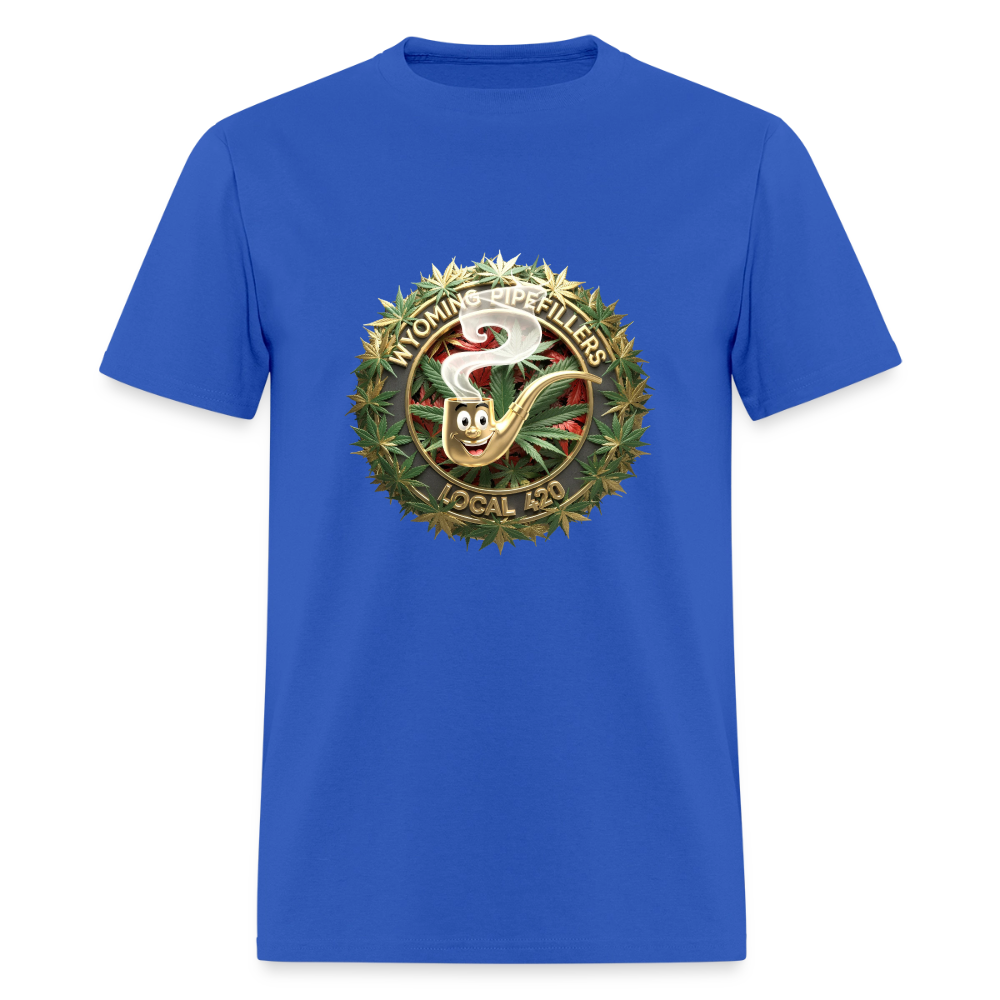 WYOMING PIPEFILLERS LOCAL 420 Men's T-Shirt - royal blue