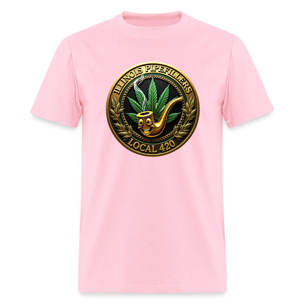 ILLINOIS PIPEFILLERS LOCAL 420 Men's T-Shirt - pink