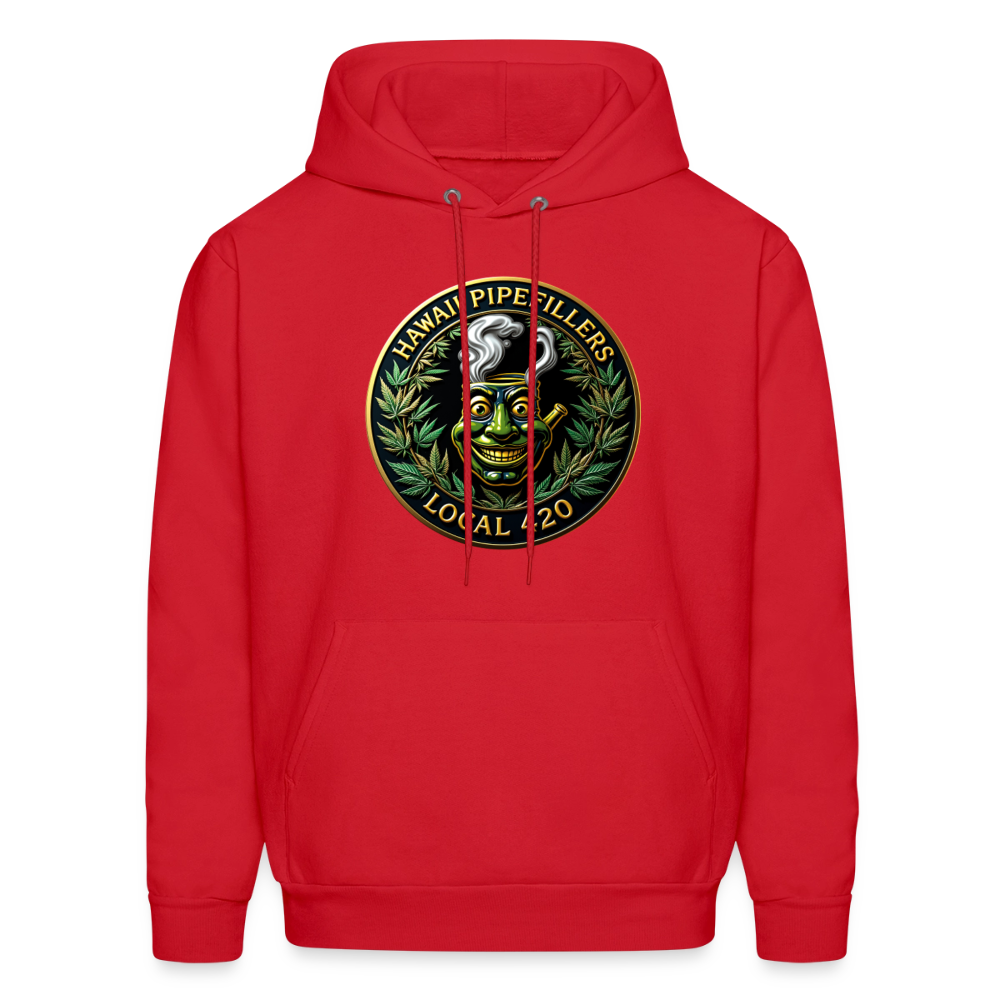 HAWAII PIPEFILLERS LOCAL 420 Men's Hoodie - red