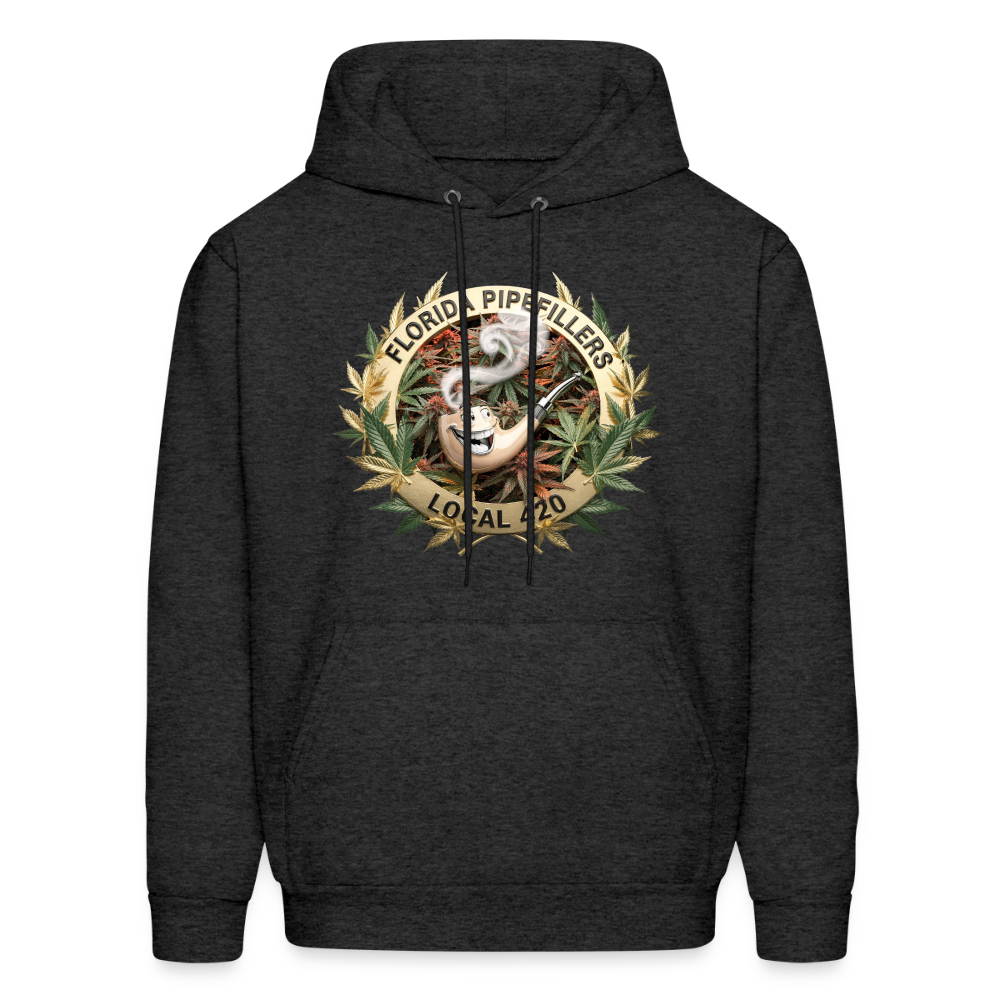 FLORIDA PIPEFILLERS LOCAL 420 F/B DESIGN Men's Hoodie - charcoal grey