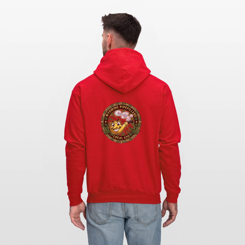 WYOMING PIPEFILLERS LOCAL 420 F/B DESIGN Men's Hoodie - red