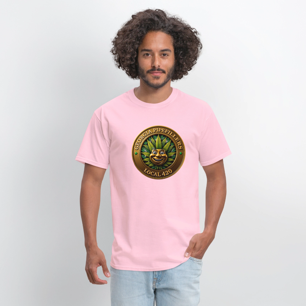 GEORGIA PIPEFILLERS LOCAL 420 F/B DESIGN  Men's T-Shirt - pink