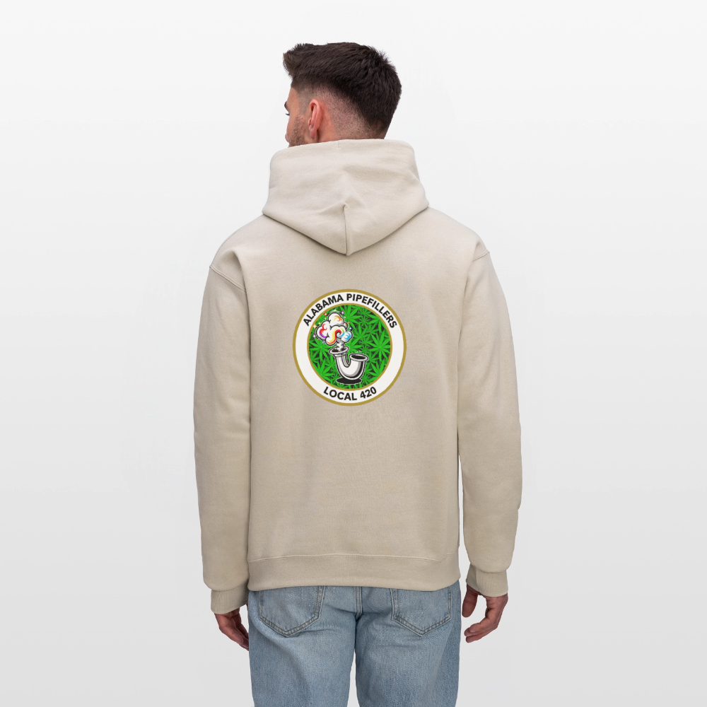 ALABAMA PIPEFILLERS LOCAL 420 F/B EM-BLEMS Men's Hoodie - Sand
