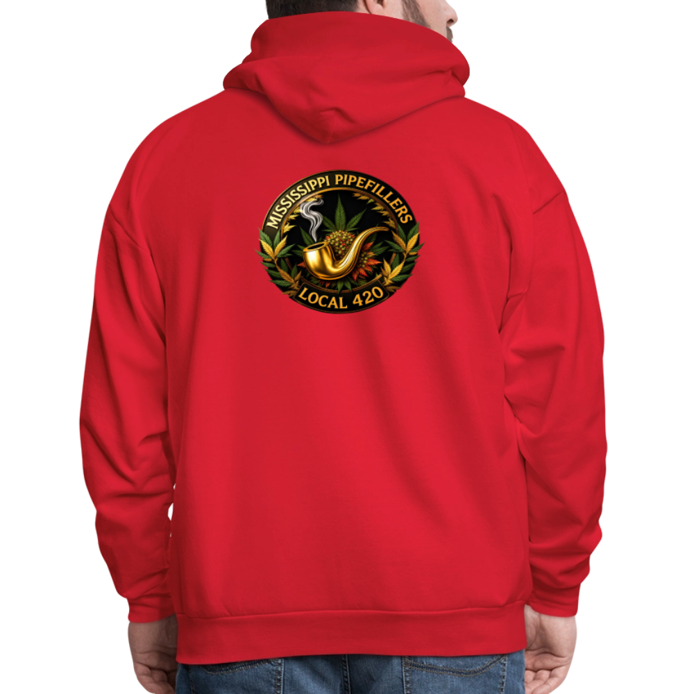 MISSISSIPPI PIPEFILLERS LOCAL 420 Men's Hoodie - red