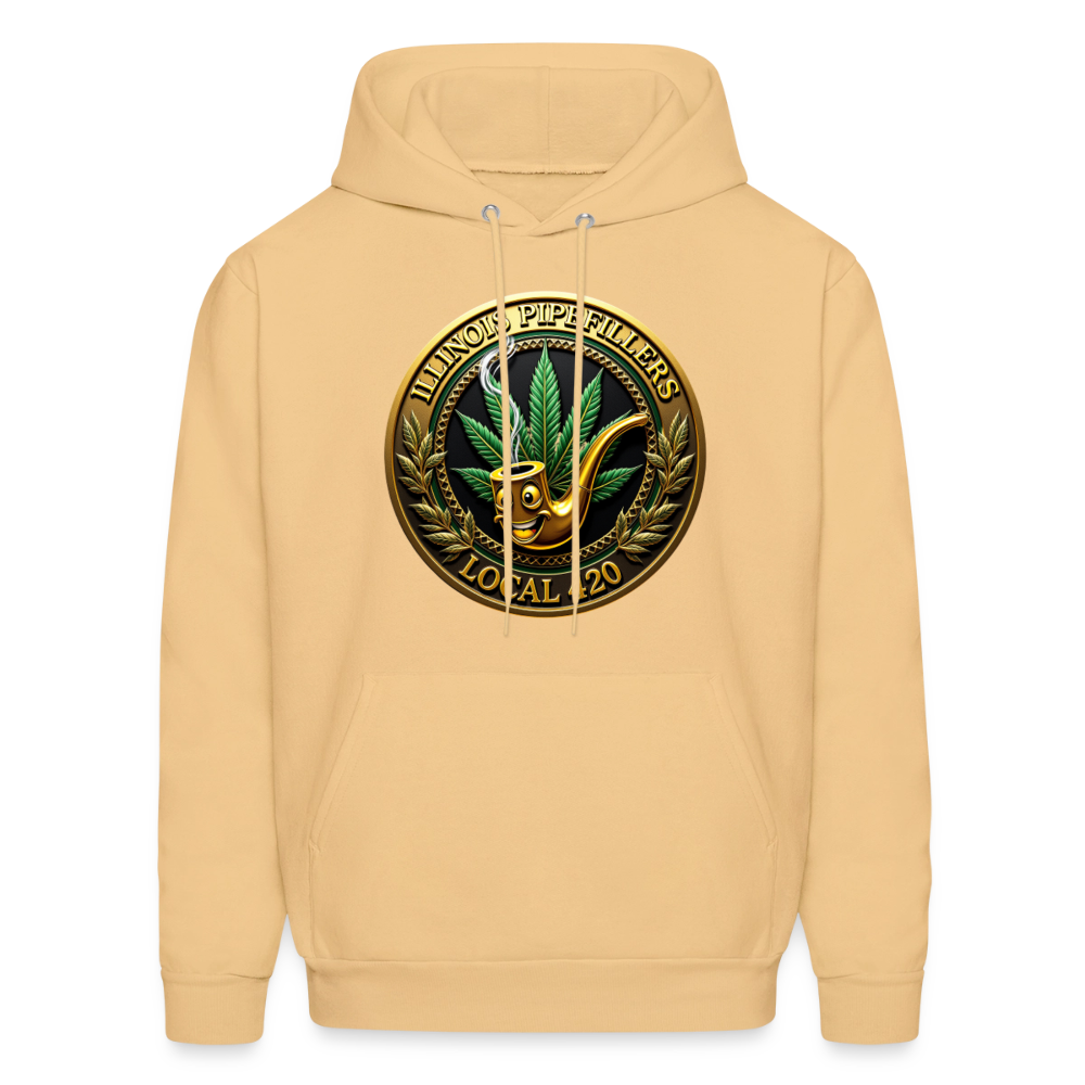 ILLINOIS PIPEFILLERS LOCAL 420 Men's Hoodie - light gold 
