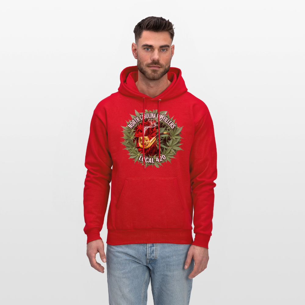 NORTH CAROLINA  PIPEFILLERS LOCAL 420 Men's Hoodie - red