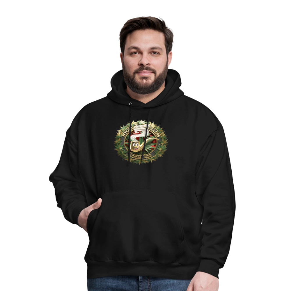 WYOMING PIPEFILLERS LOCAL 420 Men's Hoodie - black