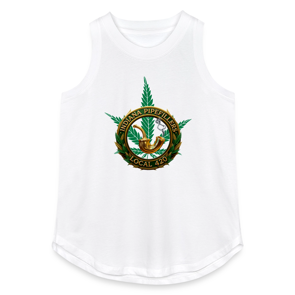 INDIANA PIPEFILLERS LOCAL 420 Women's Relaxed Tank Top - white