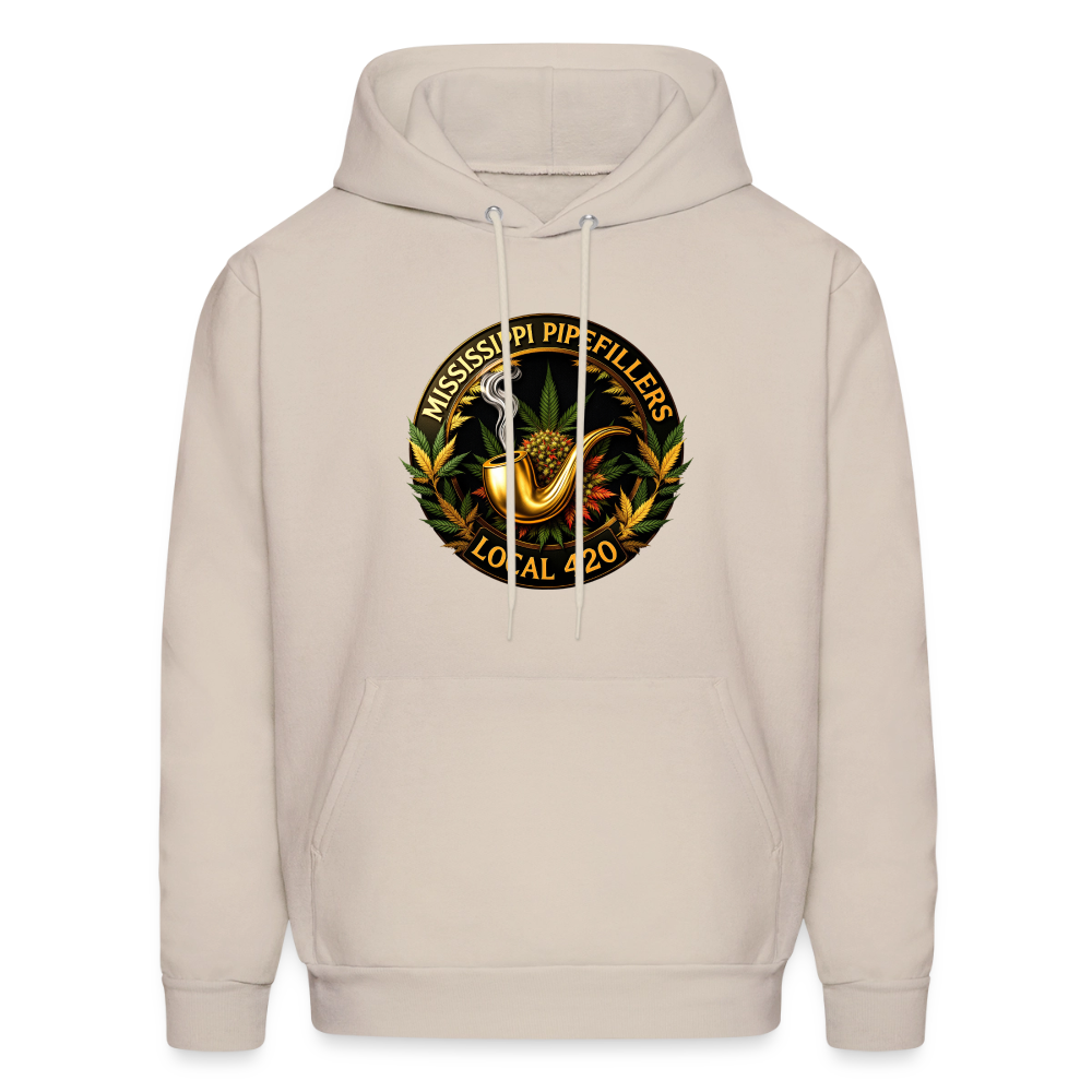 MISSISSIPPI PIPEFILLERS LOCAL 420 Men's Hoodie - Sand