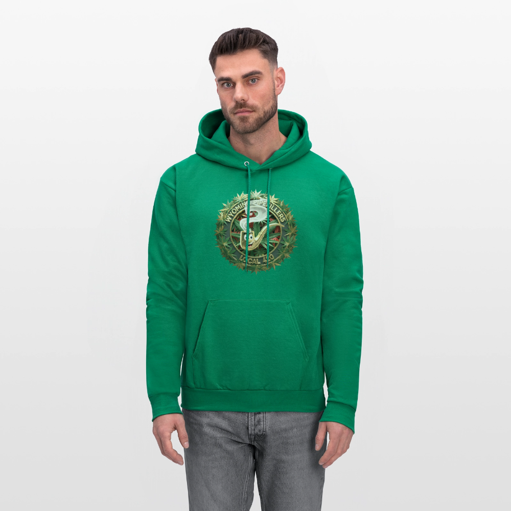 WYOMING PIPEFILLERS LOCAL 420 F/B DESIGN Men's Hoodie - kelly green