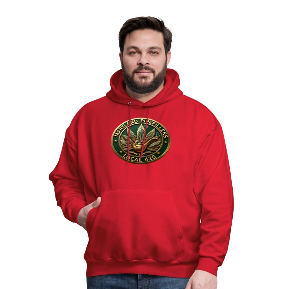 MARYLAND PIPEFILLERS LOCAL 420 Men's Hoodie - red