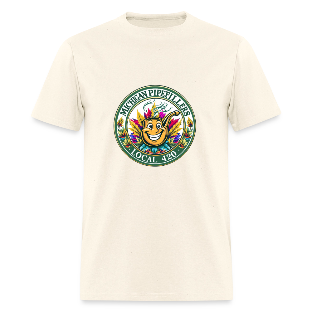 MICHIGAN PIPEFILLERS LOCAL 420 Men's T-Shirt - sweet cream heather