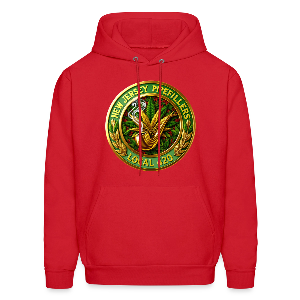 NEW JERSEY PIPEFILLERS LOCAL 420 Men's Hoodie - red
