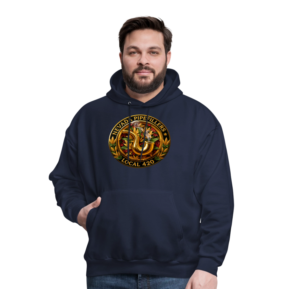 NEVADA PIPEFILLERS LOCAL 420  F/B DESIGN Men's Hoodie - navy