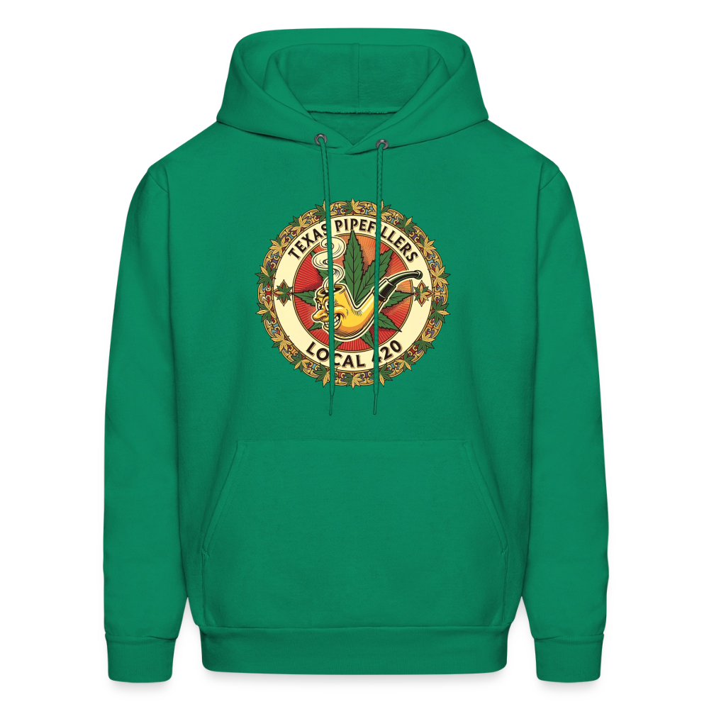 TEXAS PIPEFILLERS LOCAL 420  Men's Hoodie Hoodie - kelly green