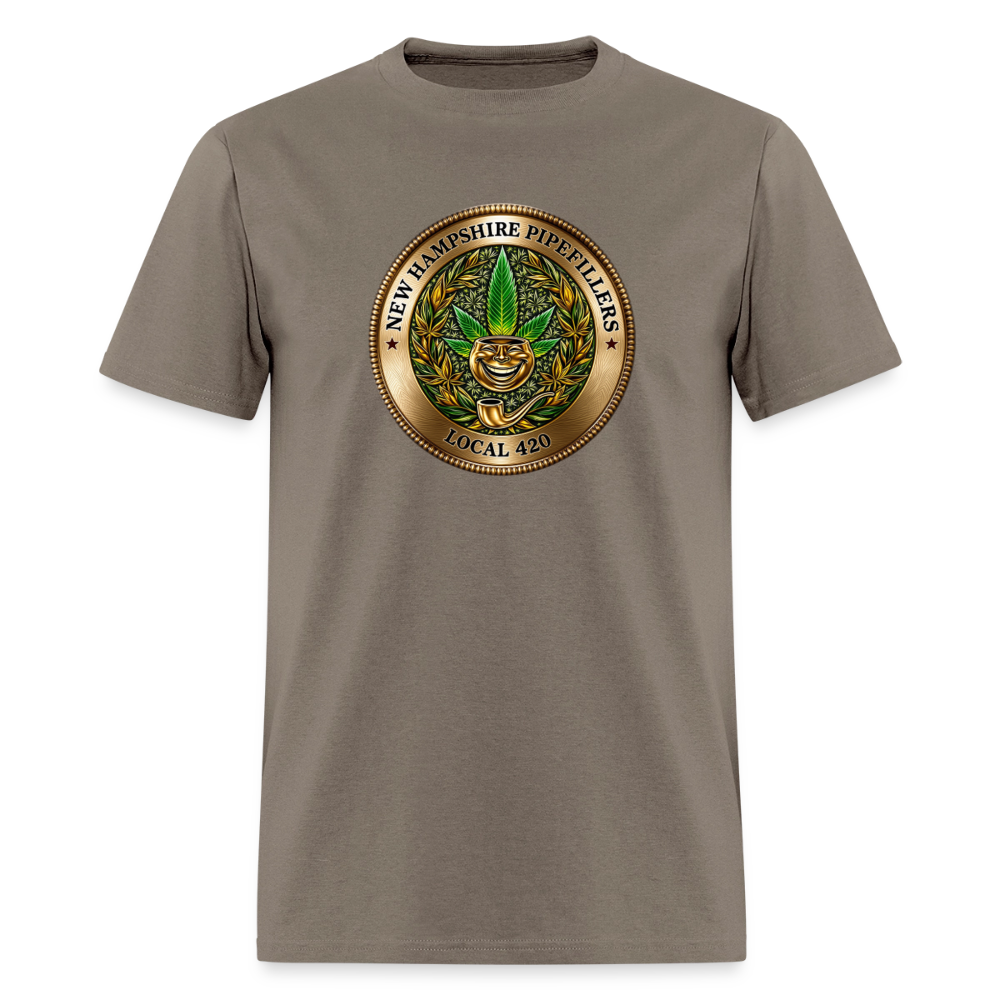 NEW HAMPSHIRE PIPEFILLERS UNION LOCAL 420 Men's T-Shirt - safari