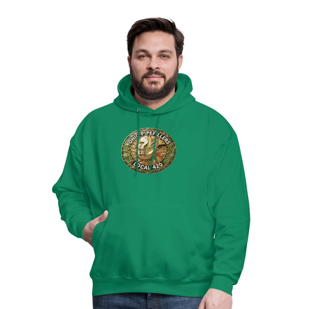 OHIO PIPEFILLERS LOCAL 420  Men's Hoodie - kelly green