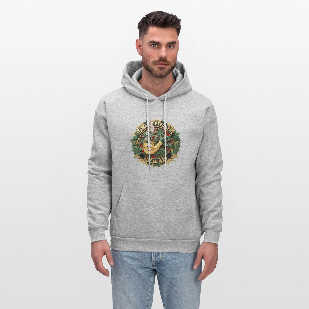 HAWAII PIPEFILLERS LOCAL 420 F/B DESIGN Men's Hoodie - heather gray