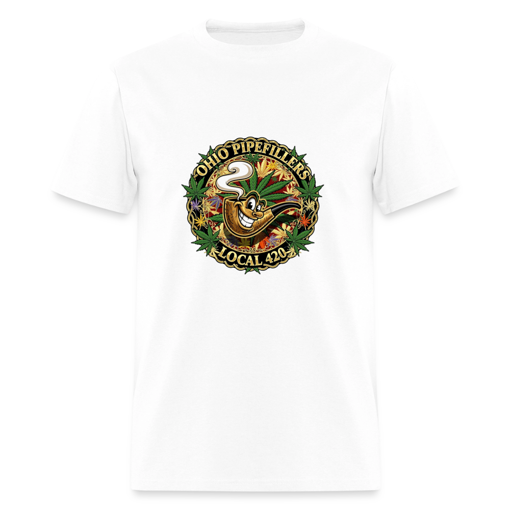 OHIO PIPEFILLERS LOCAL 420 Men's T-Shirt - white