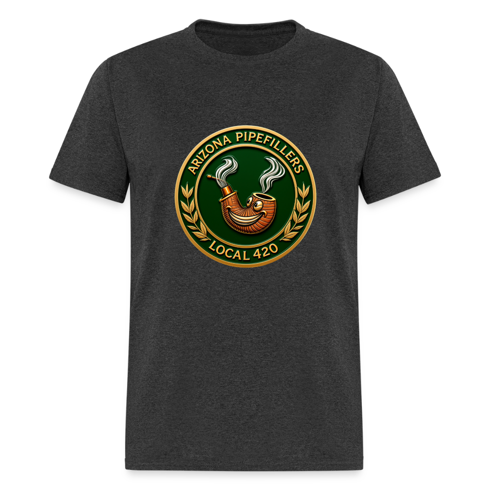 ARIZONIA PIPEFILLERS LOCAL 420 F/B DESIGN Men's T-Shirt - heather black