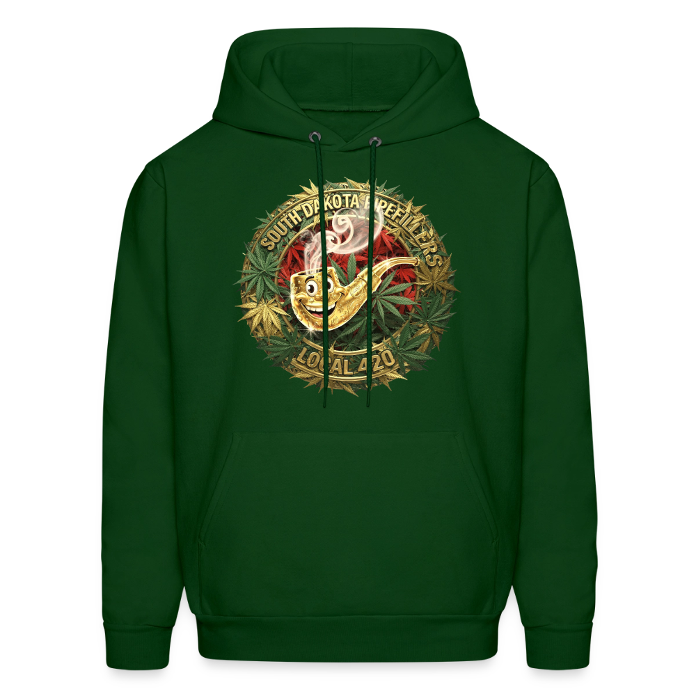 SOUTH DAKOTA PIPEFILLERS LOCAL 420  F/B DESIGN Men's Hoodie - forest green