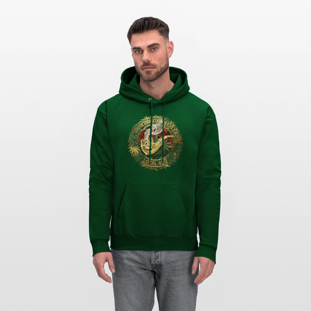 SOUTH DAKOTA PIPEFILLERS LOCAL 420 Men's  Hoodie - forest green