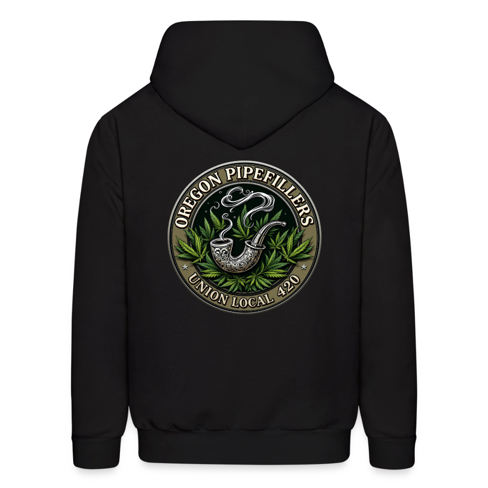 OREGON PIPEFILLERS UNION LOCAL 420 Men's Hoodie - black