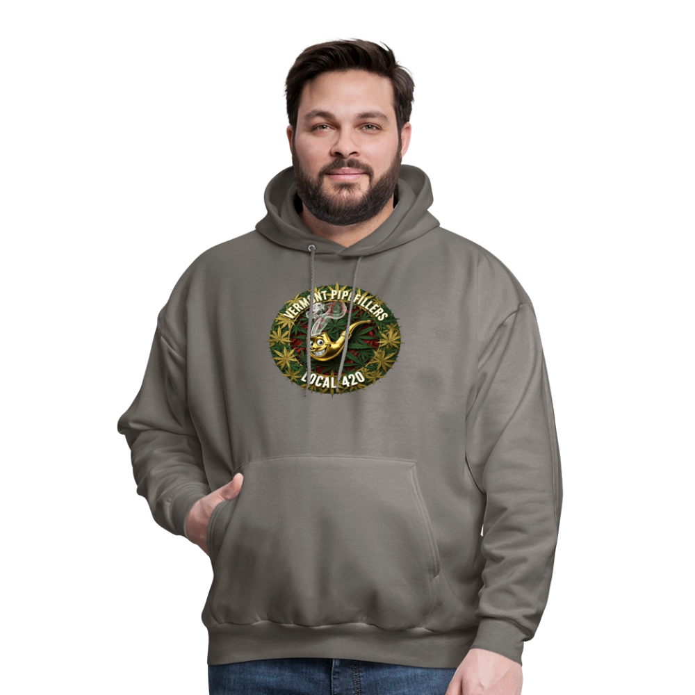 VERMONT PIPEFILLERS LOCAL 420 Men's Hoodie - asphalt gray