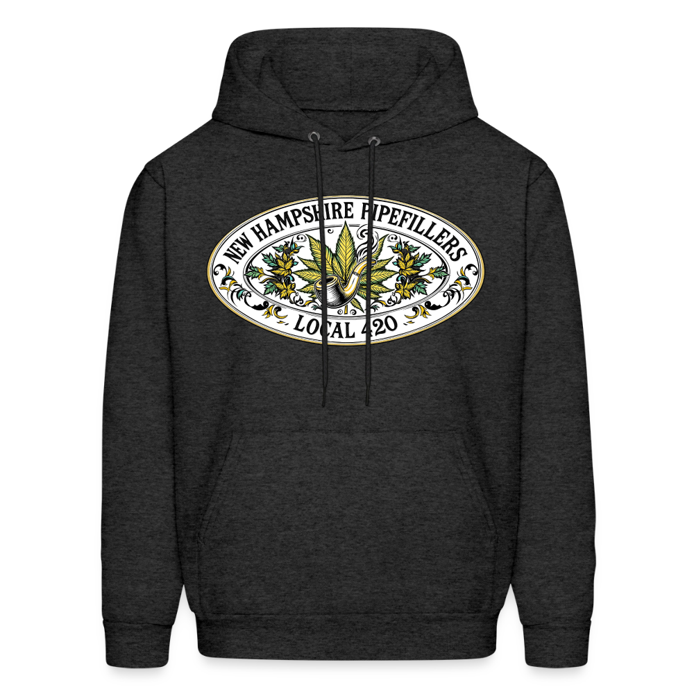 NEW HAMPSHIRE PIPEFILLERS LOCAL 420 Men's Hoodie - charcoal grey