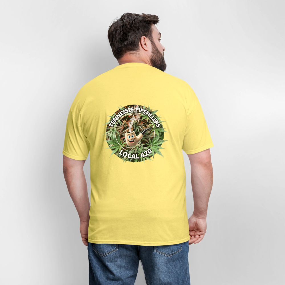 TENNESSEE PIPEFILLERS LOCAL 420 F/B DESIGN Men's T-Shirt - cornsilk