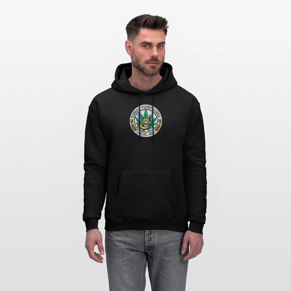 KANSAS PIPEFILLERS LOCAL 420 F/B DESIGNS  Men's Hoodie - black