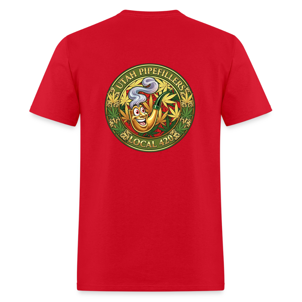 UTAH PIPEFILLERS LOCAL 420 F/B DESIGN Men's T-Shirt - red
