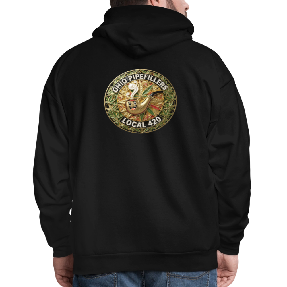 OHIO PIPEFILLERS LOCAL 420  F/B DESIGNS Men's Hoodie - black