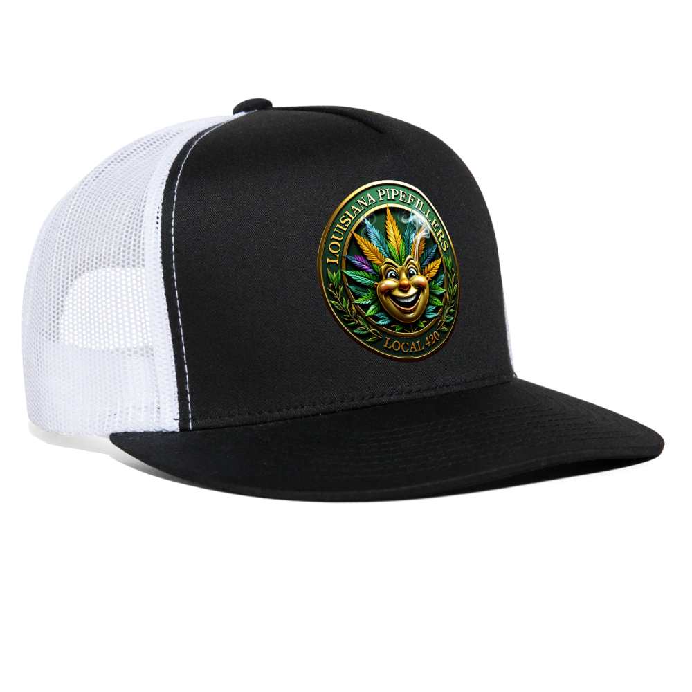 LOUISIANA PIPEFILLERS LOCAL 420 Trucker Hat - black/white