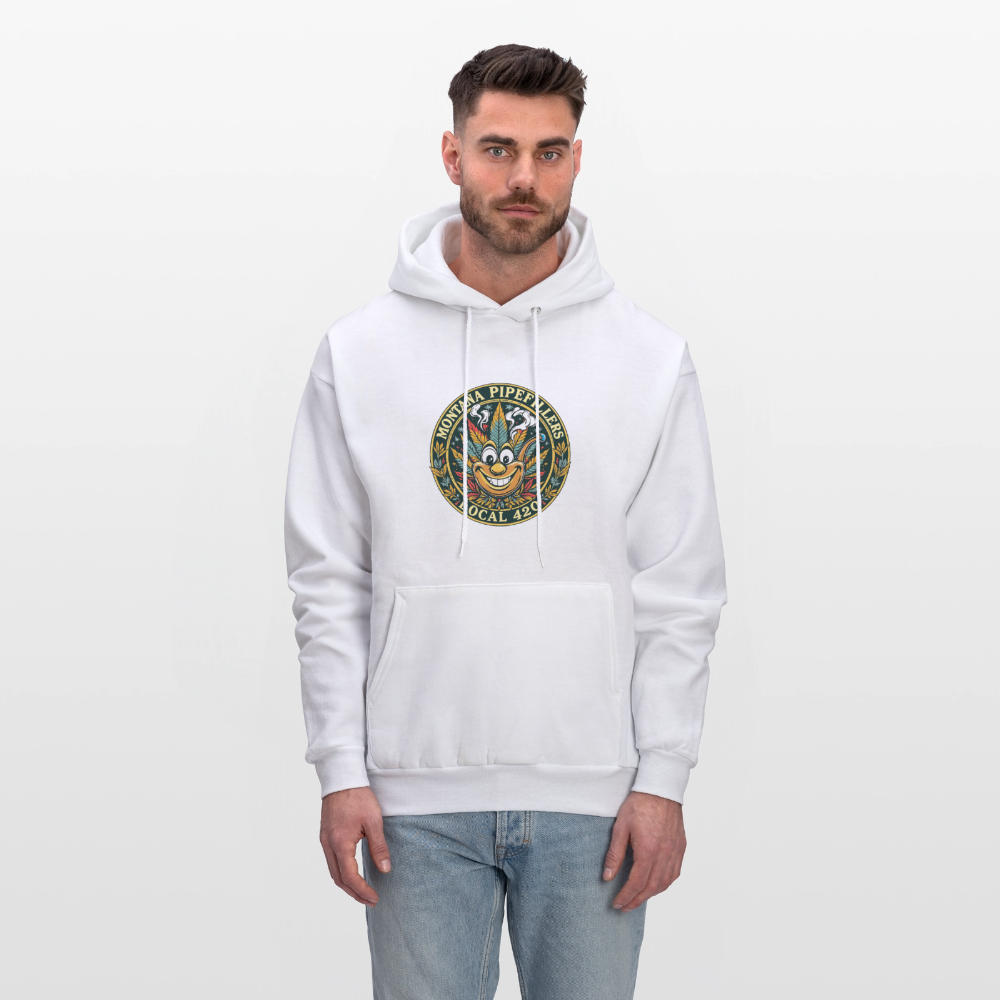 MONTANA PIPEFILLERS LOCAL 420 Men's Hoodie - white
