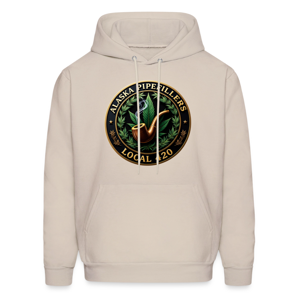 ALASKA PIPEFILLERS LOCAL 420 F/B DESIGN Men's Hoodie - Sand