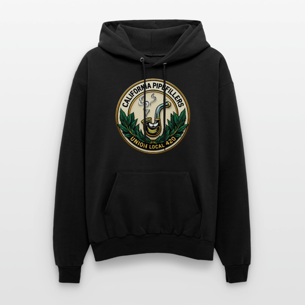 CALIFORNIA PIPEFILLERS UNION LOCAL 420 F/B EMBLEM Men's Hoodie - black