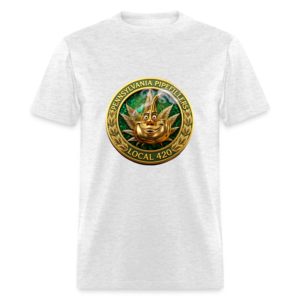 PENNSYLVANIA  PIPEFILLERS LOCAL 420 Men's T-Shirt - light heather gray