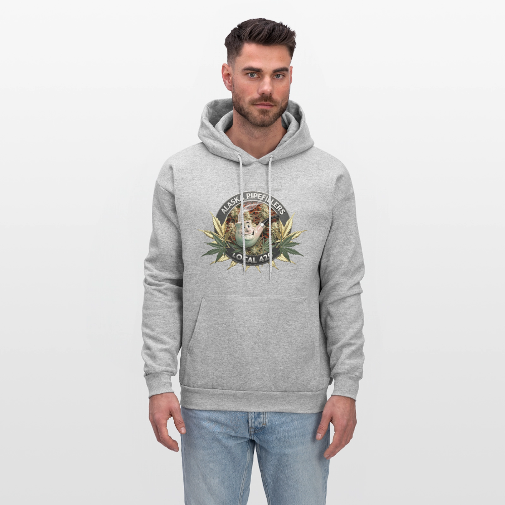ALASKA  PIPEFILLERS LOCAL 420 F/B DESIGN Men's Hoodie - heather gray